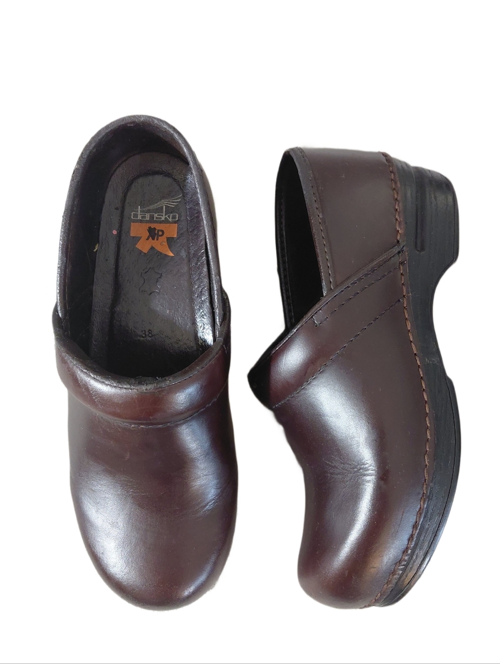 Dansko Women's Brown Leather Clogs